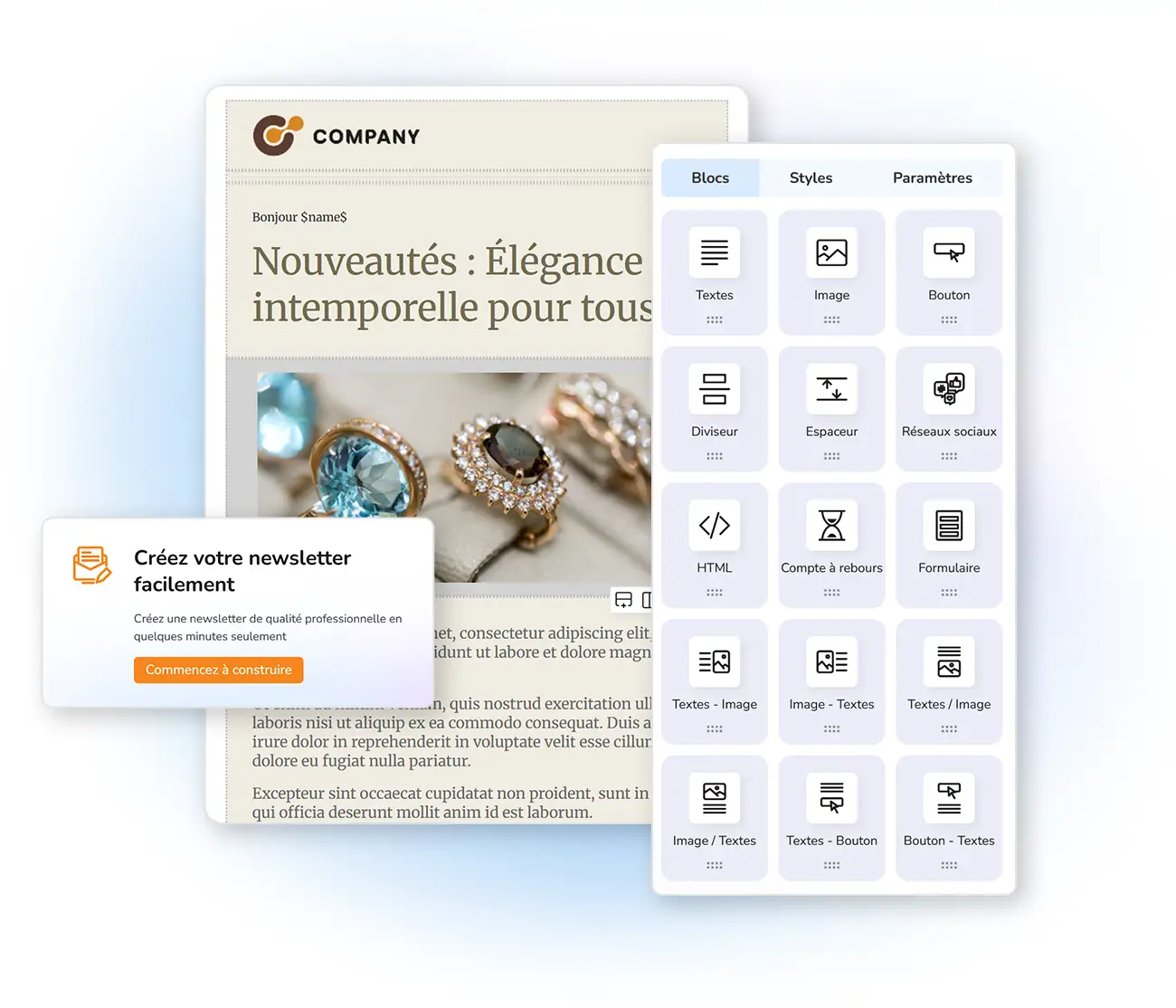 Créer & concevoir des emails